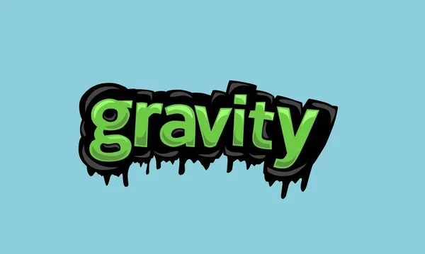 Gravity Background Writing Vector Design Very Cool Simple — Archivo Imágenes Vectoriales