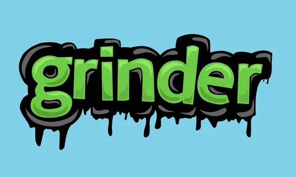 Grinder Background Writing Vector Design Very Cool Simple — ストックベクタ