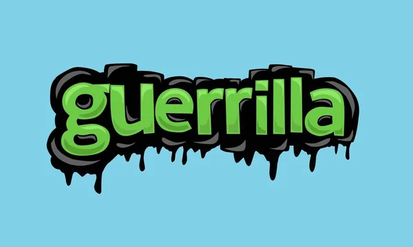 Guerrilla Background Writing Vector Design Very Cool Simple —  Vetores de Stock