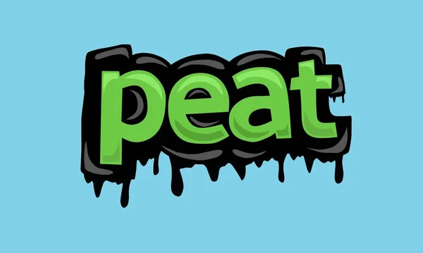 Peat Background Writing Vector Design Very Cool Simple — Stockový vektor