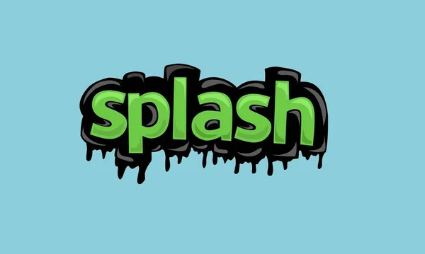 Splash Background Writing Vector Design Very Cool Simple — Vettoriale Stock