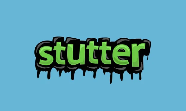 Stutter Background Writing Vector Design Very Cool Simple — Vettoriale Stock
