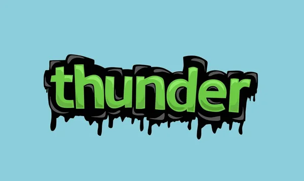 Thunder Background Writing Vector Design Very Cool Simple — Stock vektor