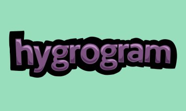 HYGROGRAM background writing vector design very cool and simple