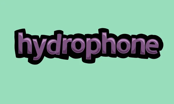 Hydrophone Background Writing Vector Design Very Cool Simple — Stock vektor