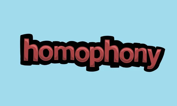 Homophony Фон Написання Векторний Дизайн Дуже Крутий Простий — стоковий вектор