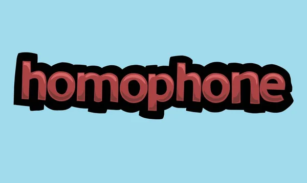 Homophone Background Writing Vector Design Very Cool Simple — Stok Vektör