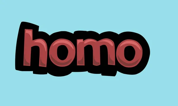 Homo Background Writing Vector Design Very Cool Simple — Vetor de Stock