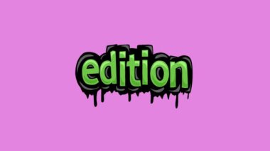 Pembe Ekran Canlandırma Videosu Yazılı EDITION