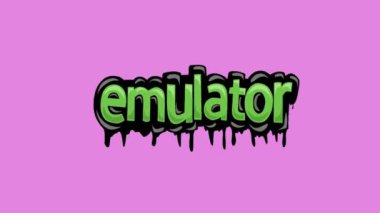 Pembe ekran animasyon videosu EMULATOR yazıldı