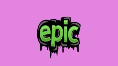 EPIC yazılı pembe ekran animasyon videosu