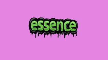 ESSENCE yazılı pembe ekran animasyon videosu