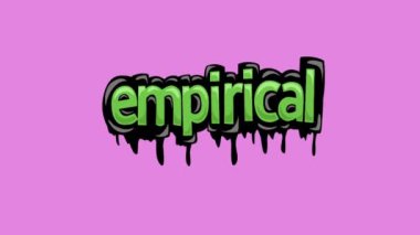 Pembe ekran animasyon videosu EMPIRICAL yazıldı