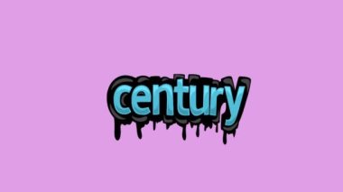 CENTURY yazan pembe ekran animasyon videosu