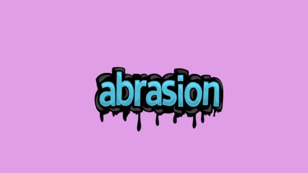 Różowy Ekran Animacji Wideo Napisane Abrasion — Wideo stockowe