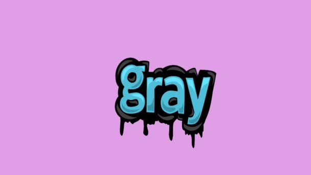 Różowy Ekran Animacji Wideo Napisany Gray — Wideo stockowe