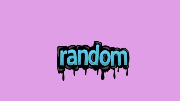 Random Yazan Pembe Ekran Animasyon Videosu — Stok video