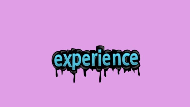 Рожевий Екран Анімаційне Відео Написане Experience — стокове відео