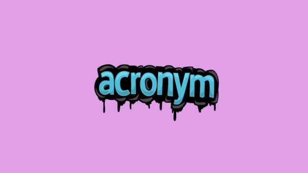 Acronym 스크린 애니메이션 비디오 — 비디오