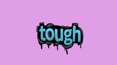 Sert yazılan pembe ekran animasyon videosu