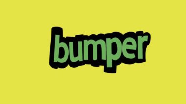 Tampon yazılan sarı ekran animasyon videosu