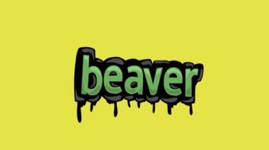 BeAVER yazılı sarı ekran animasyon videosu