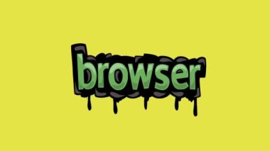 BROWSER yazan sarı ekran animasyon videosu