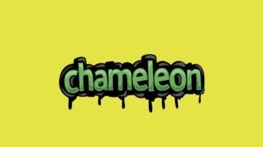 CHAMELEON yazılı sarı ekran animasyon videosu