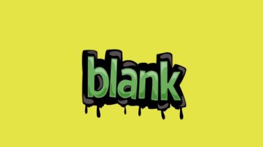 BLANK yazılı sarı ekran animasyon videosu
