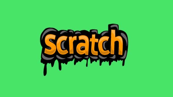 Green Screen Animation Video Written Scratch — Stock Video
