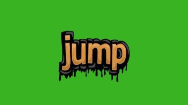JUMP yazılı yeşil ekran animasyon videosu