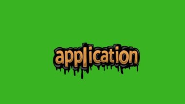Yesil ekran animasyon videosu APPLICATION yazıldı