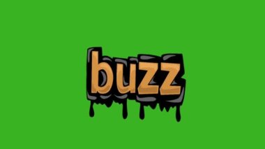 BUZZ yazılı yeşil ekran animasyon videosu