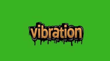 Yeşil ekran animasyon videosu Vibrasyon yazıldı