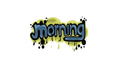 Beyaz ekran animasyon videosu Sabah Yazıldı