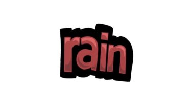 Beyaz Ekran Canlandırma Videosu Yazılı Yağmurweather condition