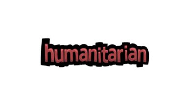 Beyaz ekran animasyon videosu HUMANITARYAN