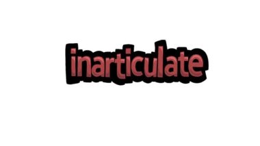 INARTICULATE tarafından yazılan beyaz ekran canlandırma videosu