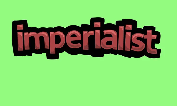 Imperialist Writing Vector Design Green Background Very Simple Very Cool — Vector de stock