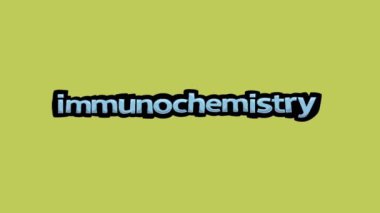 IMMUNOCHEMISTRY yazan sarı ekran animasyon videosu