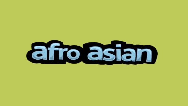 Sárga Képernyős Animációs Videó Afro Asian — Stock videók