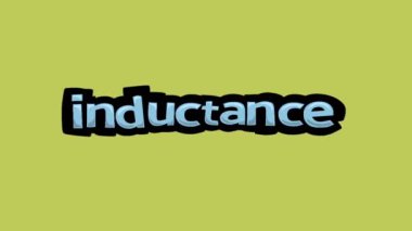INDUCTANCE yazan sarı ekran animasyon videosu