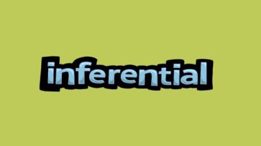 Yazılı sarı ekran canlandırma videosu INFERENTIAL