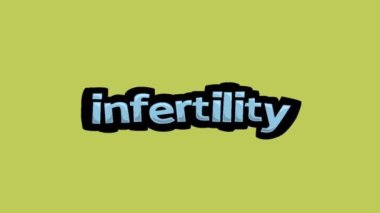 Yazılı sarı ekran canlandırma videosu INFERTILITY