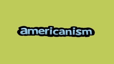 Sarı Ekran Canlandırma Videosu Yazılı AMERICANISM
