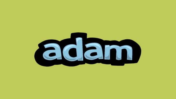 黄屏动画视频写入Adam — 图库视频影像