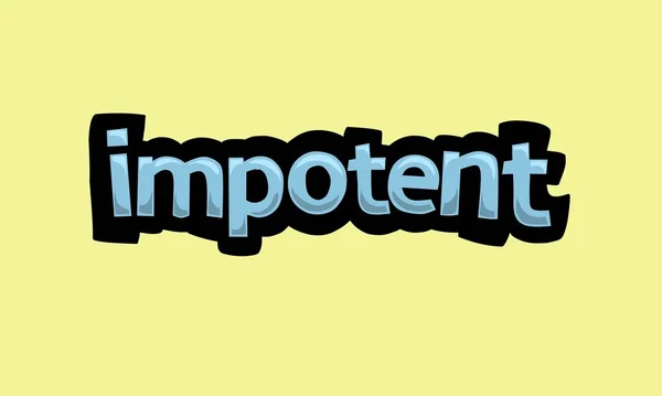 Impotent Writing Vector Design Yellow Background Very Simple Very Cool — 图库矢量图片
