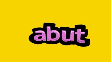 ABUT yazılı sarı ekran animasyon videosu