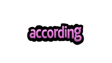 Yazılı beyaz ekran animasyon videosu