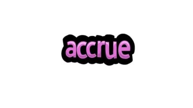 ACCRUE tarafından yazılan beyaz ekran canlandırma videosu